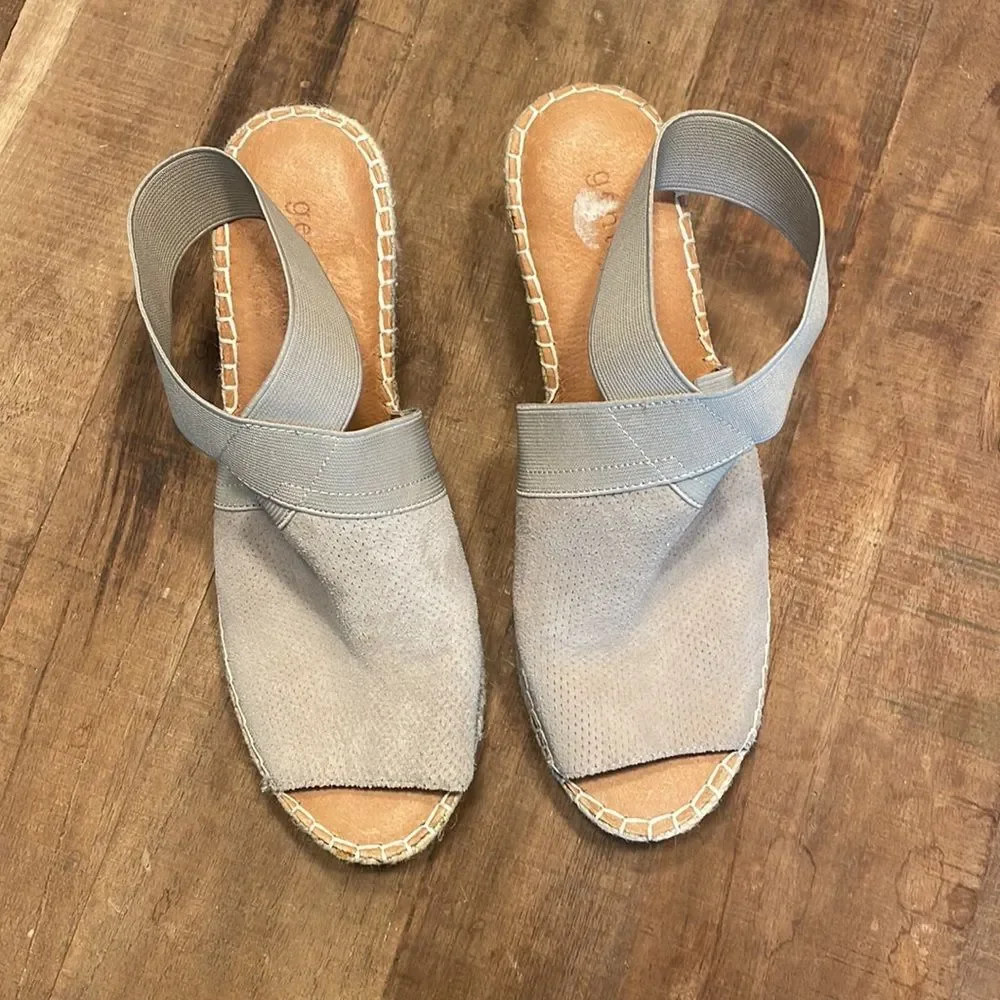 Gentle Souls by Kenneth Cole Colleen Espadrille Wedge Sandals Size 10